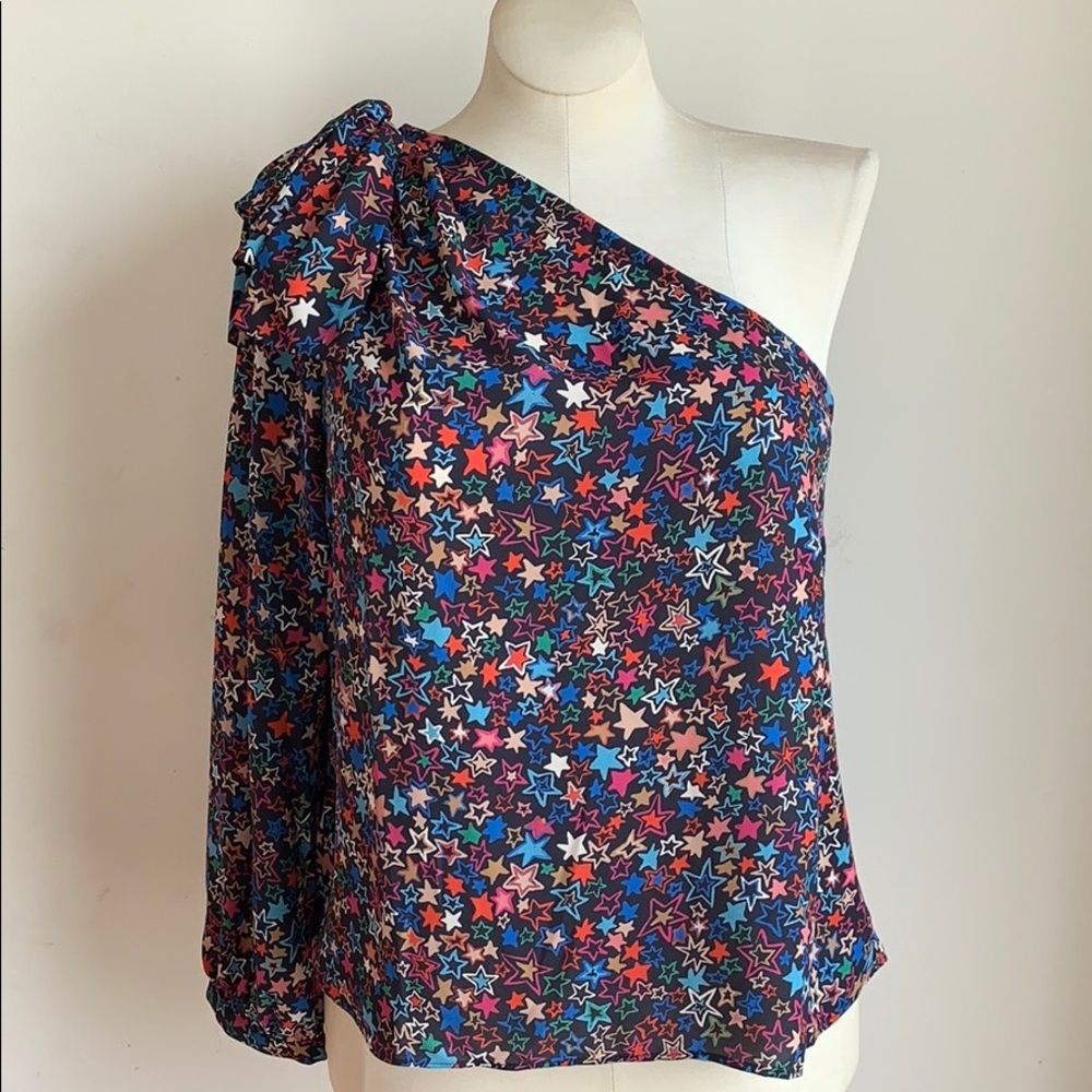 *SOLD* J. Crew Kaleidoscope Star Print Blouse 14 - Picture 2 of 9
